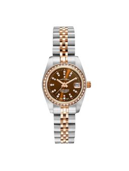 Jacques Du Manior - Inspiration Swiss Made Analogue Brown Round Dial Womens Watch- Nrop.26