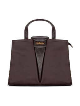 The Clownfish - Handbag for Office/College with Front Snap Pocket (Brown)