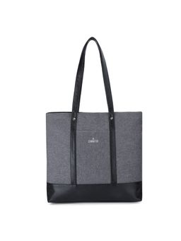 The Clownfish - Polyester 14-Inch Laptop Office/College Tote Bag (Grey)