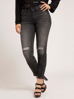 Guess - Women Grey Solid Skinny Fit Jeans