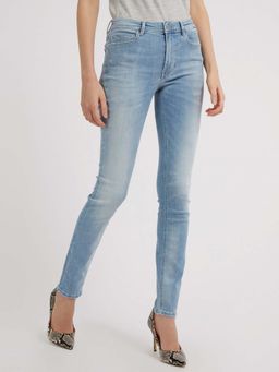 Guess - Women Blue Solid Skinny Fit Jeans