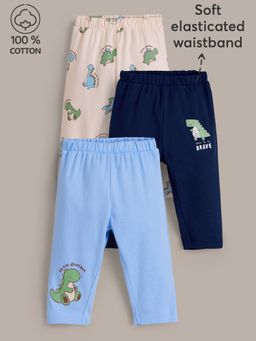 Hopscotch - 3-Pack Dinosaur Theme Cotton Pants
