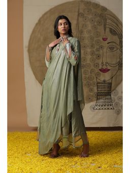 Arpita Sulakshana - Olive Cowl Drape Maxi