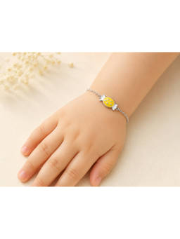 RUHA JEWELS - Sweet Candy Girls Silver Adjustable Bracelet (2-12 Years)