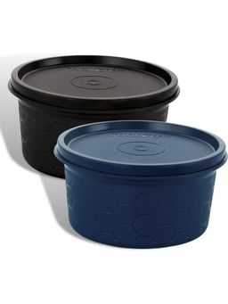 MAGNUS - Steel Plastic Utility Lunch Boxes (Pack of 2)