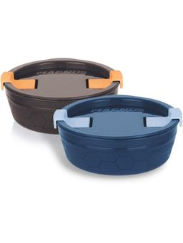MAGNUS - Steel Plastic Utility Lunch Boxes (Pack of 2)