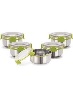 MAGNUS - Steel Plastic Grocery Lunch Boxes (Pack of 5)