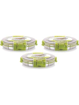 MAGNUS - Steel Plastic Grocery Lunch Boxes (Pack of 3)