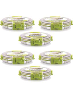 MAGNUS - Steel Plastic Grocery Lunch Boxes (Pack of 6)