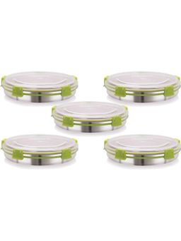 MAGNUS - Steel Plastic Grocery Lunch Boxes (Pack of 5)