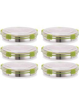 MAGNUS - Steel Plastic Grocery Lunch Boxes (Pack of 6)