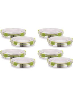 MAGNUS - Steel Plastic Grocery Lunch Boxes (Pack of 8)