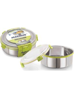 MAGNUS - Steel Plastic Grocery Lunch Boxes (Pack of 2)