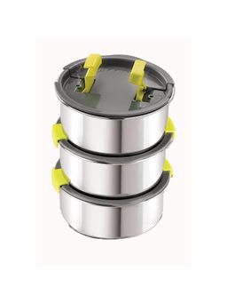 MAGNUS - Steel Grocery Lunch Boxes (Pack of 3 )