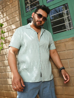 Instafab Plus - Grain-Textured Shirt