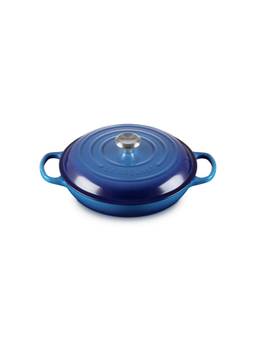 Le Creuset - Shallow Casserole Azure Blue - 28 cm
