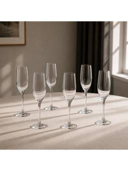 nestcase - Champagne Flutes Pack of 6 - 250 ml