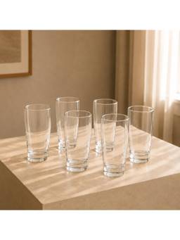 nestcase - Premium Beer Glasses Set of 6 - 360 ml Pint Glasses