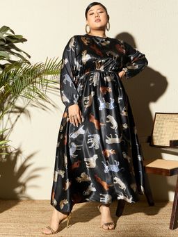 KASSUALLY - CURVE BY KASSUALLY Black Maxi Dress