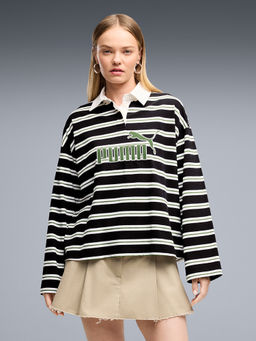 Puma - Essentials Elevated No.1 Logo Womens Oversized Polo T-Shirt