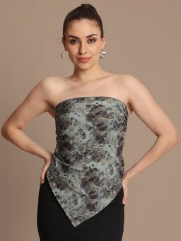 Bene Kleed - Green Handkerchief Style Mutipurpose Top