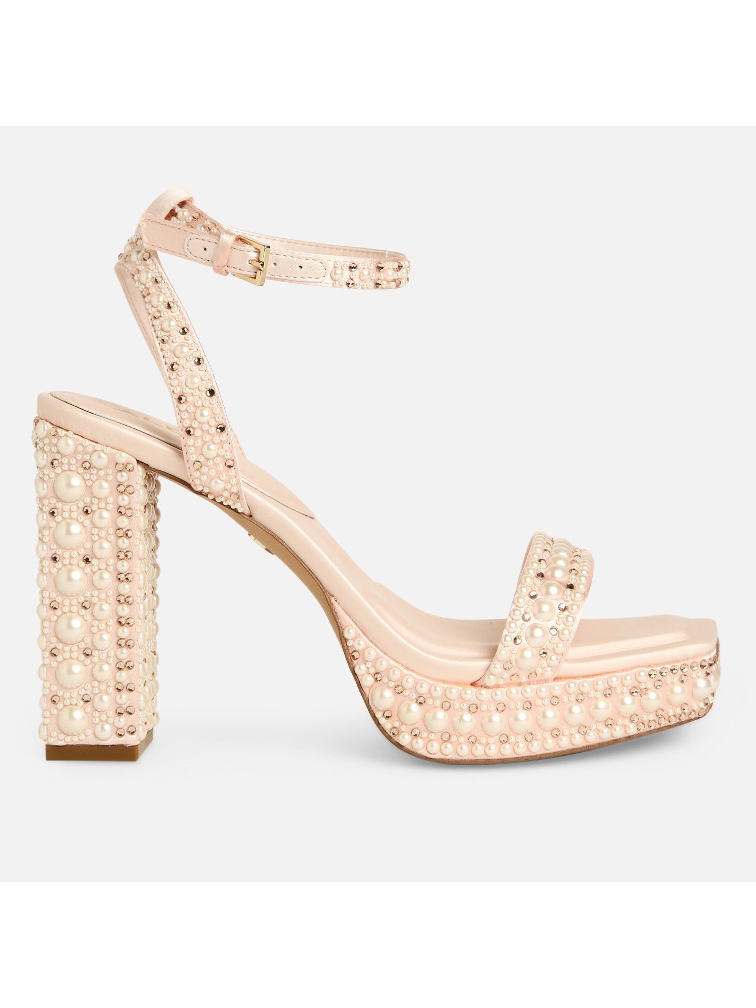 Buy Aldo Lulu Women Light Pink Block Heel Sandals Online