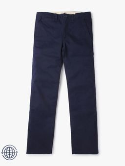 GAP - Boys Navy Blue Solid Regular Fit Trouser