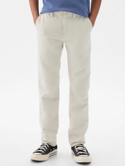 GAP - Boys Grey Solid Regular Fit Trouser