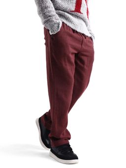 RARE ONES - Boys Quen-B Maroon Cotton Solid Regular Fit Trouser