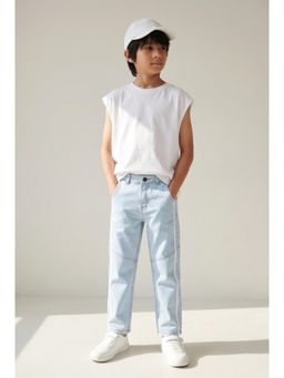 Tales & Stories - Boys Light Blue Straight Fit Jeans