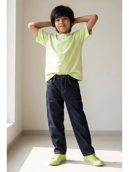 Tales & Stories - Boys Black Barrel Fit Jeans