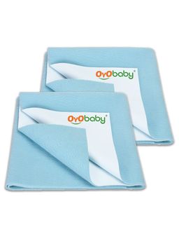 OYO BABY - Waterproof Dry Sheet - Blue (Pack of 2)