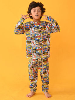 ANTHRILO - Superhero Long Sleeves Pyjama Multi-Color (Set of 2)