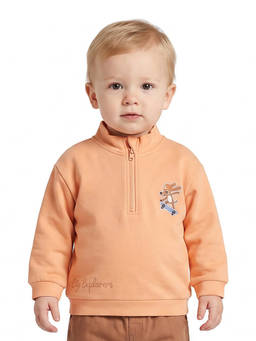 MINI KLUB - Baby Boys Peach Cotton Sweatshirt
