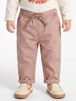 MINI KLUB - Baby Boys Beige Cotton Twill Pant