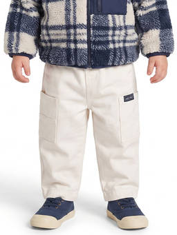 MINI KLUB - Baby Boys White Cotton Cargo Pant