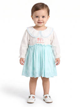 MINI KLUB - Baby Girls Embroidered Cotton Dress