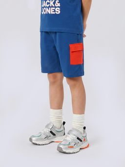 Jack & Jones Junior - Boys Colourblock Cargo Sweat Shorts