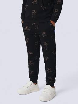 Jack & Jones Junior - Boys Black Graphic Joggers