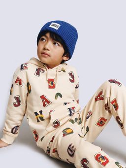 Jack & Jones Junior - Boys Varsity Print Hooded Sweatshirt