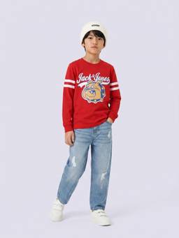 Jack & Jones Junior - Boys Graphic Print Long Sleeve Sweatshirt