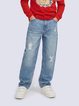 Jack & Jones Junior - Boys Light Blue Distressed Jeans