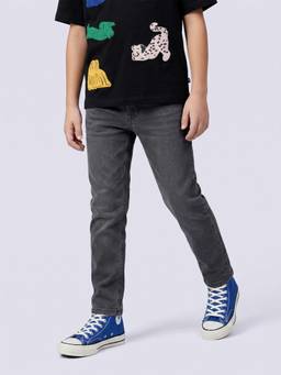 Jack & Jones Junior - Boys Regular Fit Grey Jeans