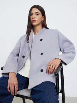 Styli - Women Regular Fit Regular Length Wool Look Coat