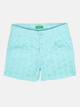 United Colors of Benetton - Girls Blue Detailing Shorts