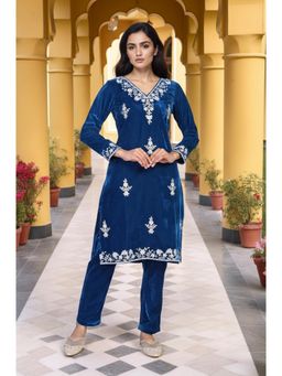 Aurelia - Blue Embroidered Kurta with Pant