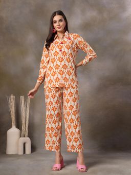 Stylum - Orange Printed Co-ord Set