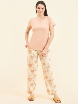 Sweet Dreams - Women Printed T-Shirt and Pyjama (Set of 2)