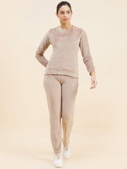 Sweet Dreams - Women Solid Tracksuit (Set of 2)
