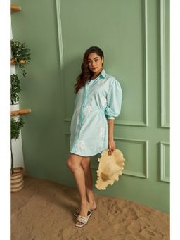 KM Label - Aqua Claire Mini Dress